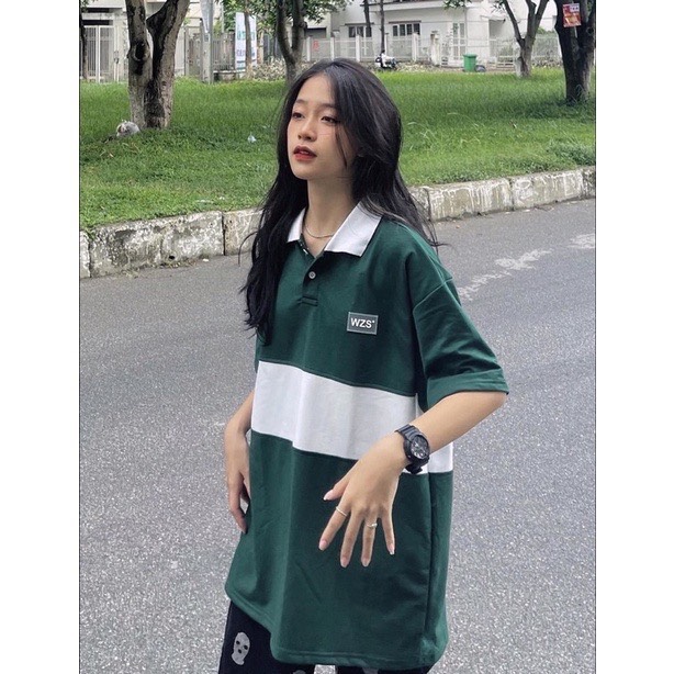 Áo polo phối thân in logo Chất cotton ,ln.