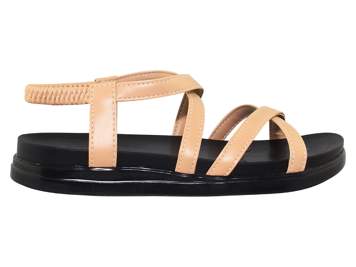 Sandal đế bằng nữ Bita's SHANA.04 (Nâu + Đen + Kem + Trắng + Xanh lá)