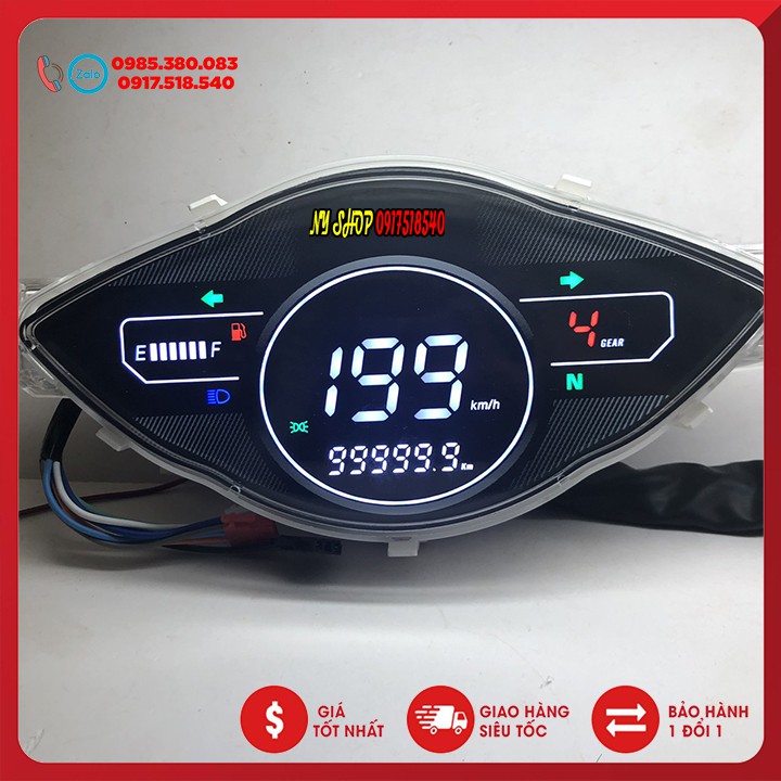 ĐỒNG HỒ ĐIỆN TỬ FULL LCD WAVE ALPHA , WAVE RS, WAVE 110