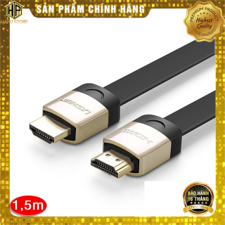 Cáp HDMI 1.4 dẹt chính hãng Ugreen 10260 dài 1,5m hỗ trợ 3D 4K cao cấp thumbnail