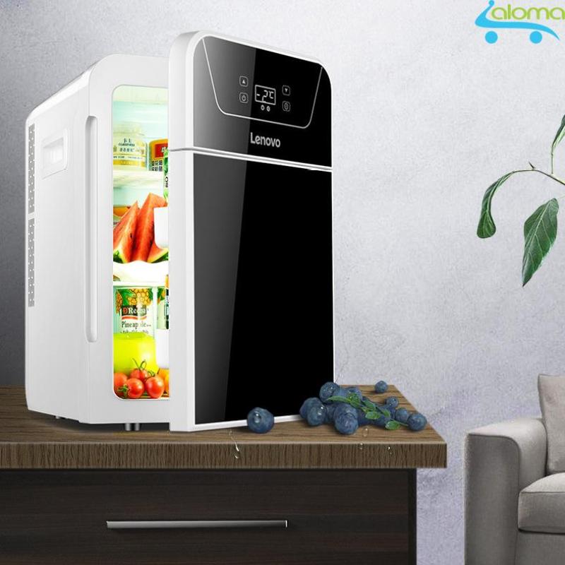 Tủ lạnh 2 ngăn làm lạnh hâm nóng 22 lít Lenovo LV-22L hiển thị nhiệt độ