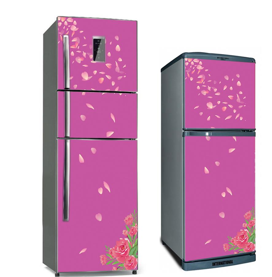 [HCM]Decal dán tủ lạnh 3 ngăn