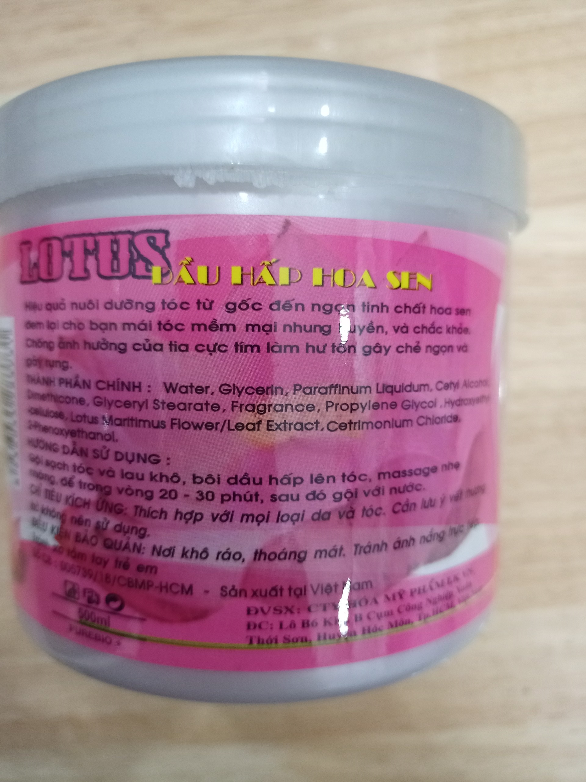 [HCM]Dầu hấp hoa sen Lotus 500ML