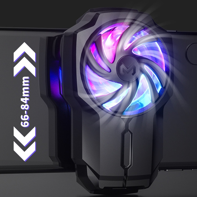 Radiator fan for phone memo FL01 battery 400mAh led RGB radiator cooling ultra quick fitting case for mobile phone iPhone Samsung Oppo phone gaming Union Army FF freefire PUBG speed fight