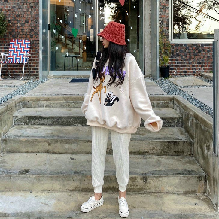 [HCM]Áo Sweater in Hình Chú Hiêu Xinh Xắn Form Rộng Kiểu Dáng Teen Hot Trend .TP
