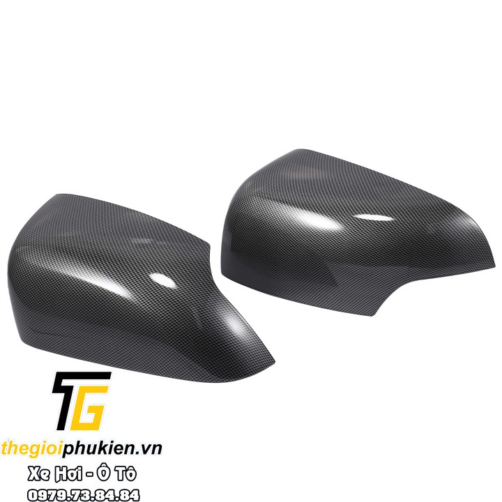 Bộ ốp gương chiếu hậu Ford Ranger, Ford Everest vân Carbon cap cấp