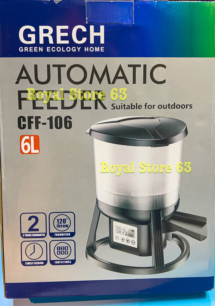 Sunsun grech cff 106 6l máy hẹn giờ tự động cho cá koi