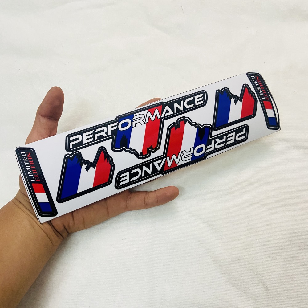 [HCM][QUÁ ĐỘC] TEM LOGO DẺO PERFORMANCE CÁCH ĐIỆU DÁN TRANG TRÍ XELAPTOP CAO CẤP (2 BÊN MÀU XANH TRẮNG)