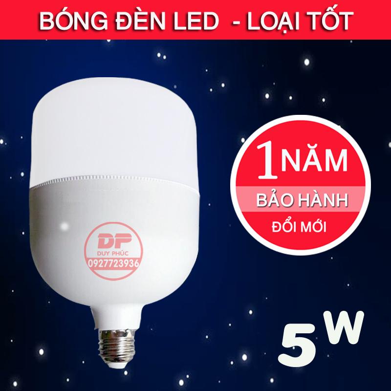 Bóng đèn led trụ LH siêu sáng tiết kiệm điện 5W  - loại tốt - bảo hành 1 năm đổi mới