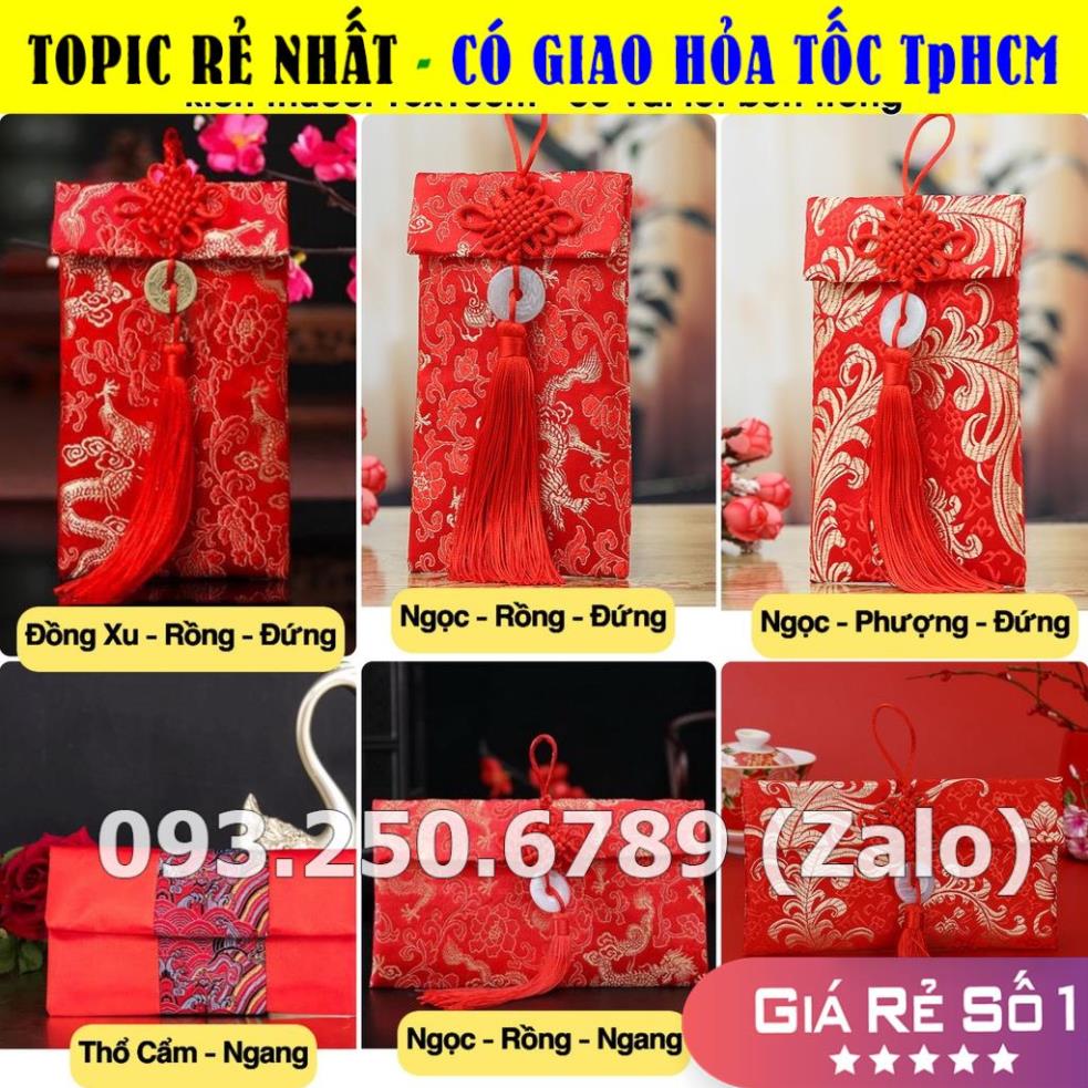 [SIÊU RẺ] Bao Lì Xì Vải Gấm Cao Cấp SIÊU RẺ (Giá 1 Bao) (Ảnh Thật)
