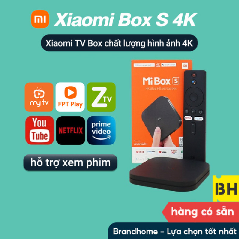 Hộp tivi  Tivi Box Xiaomi Mibox S 4K (Android 8.1) Bản quốc tế