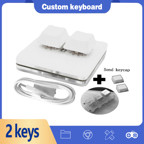keyboard mini 2 Keys Keyboard function Keyboard DIY Shortcut Keyboard Programmable Mechanical Keyboard Gaming Keyboard sayodevice