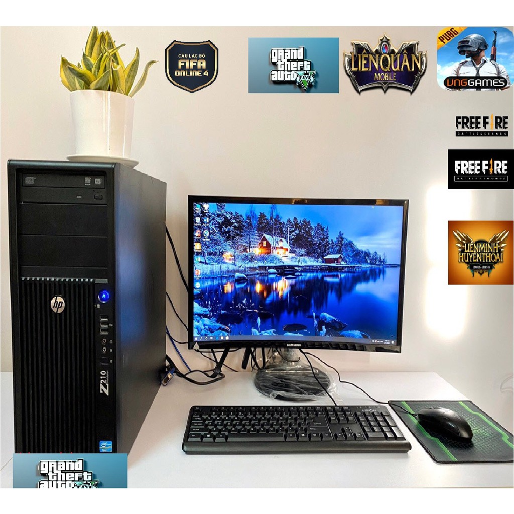 Combo Bộ máy case H61 chiến các loại game thanh lý văn phòng