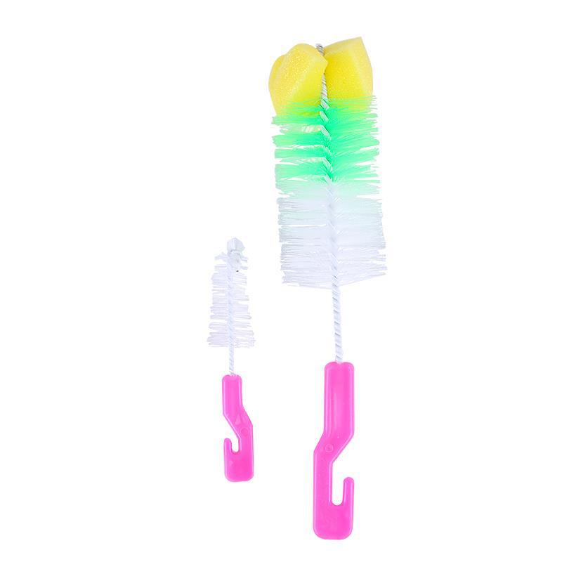 Bottle and teat brush set 2 water bottle cleaning brush details 360° cleaning