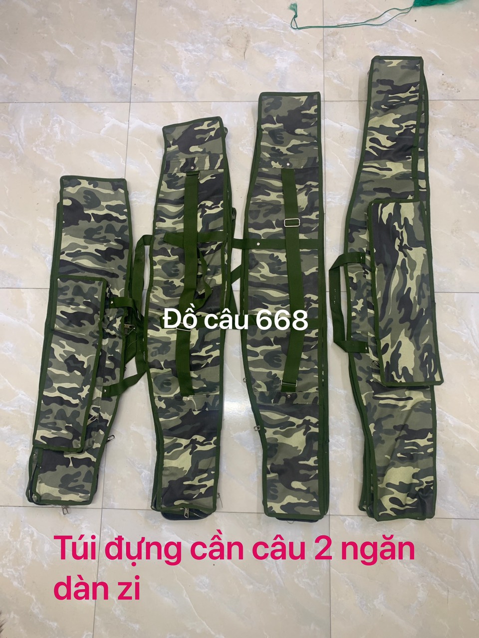 Túi đựng đồ câu đủ kích thước giá rẻ 2 ngăn ( đồ câu 668 ) big sale