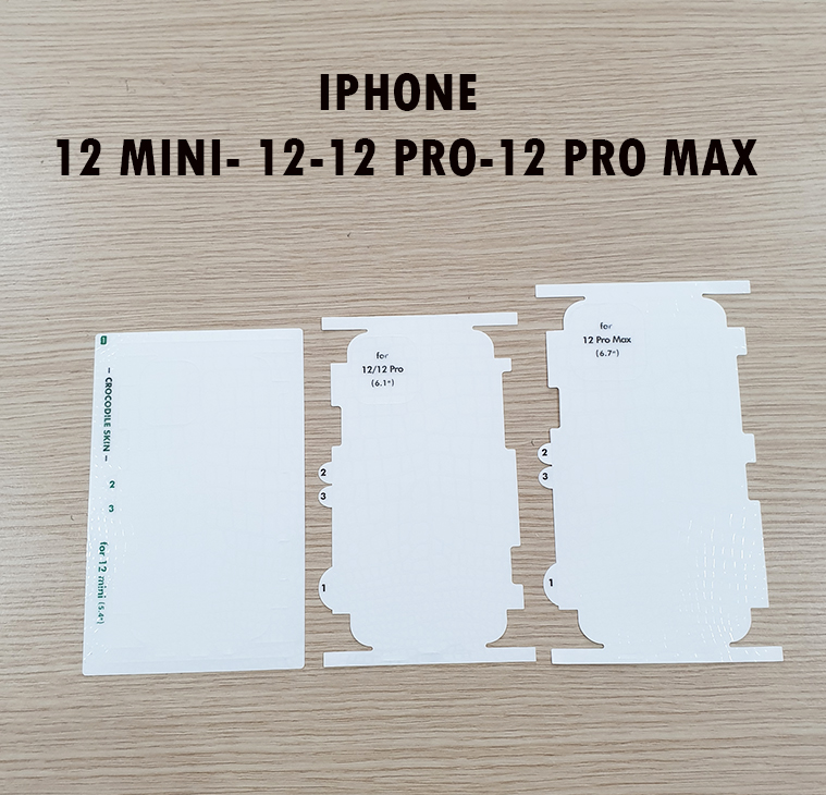 Dán ppf full lưng viền vân da cá sấu iphone 12 mini 12 12 pro 12 pro max