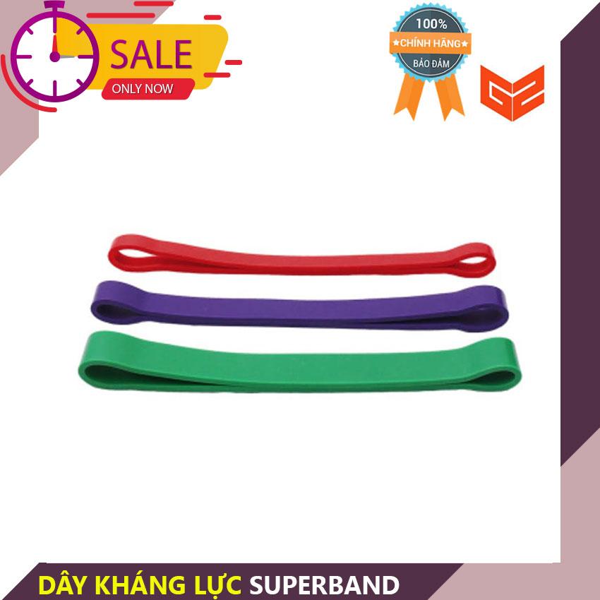 dây tập gym,dây kháng lực đàn hồi Superband