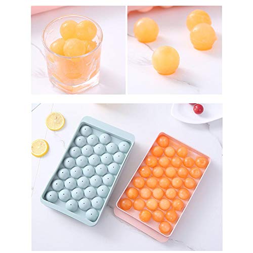 Khuôn đá tròn thạch bi 33 viên nhựa, khuôn làm thạch, rau câu, đá bi