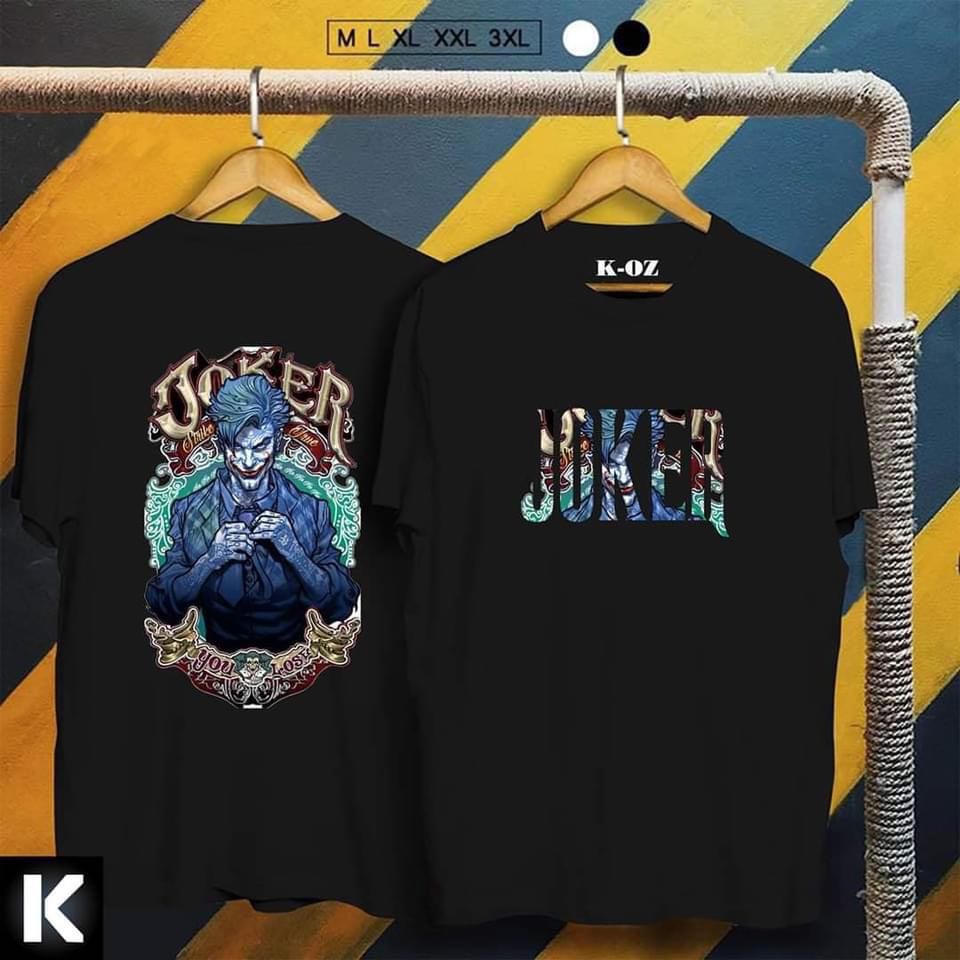 Áo thun nam nữ coton joker nhieu màu you lose