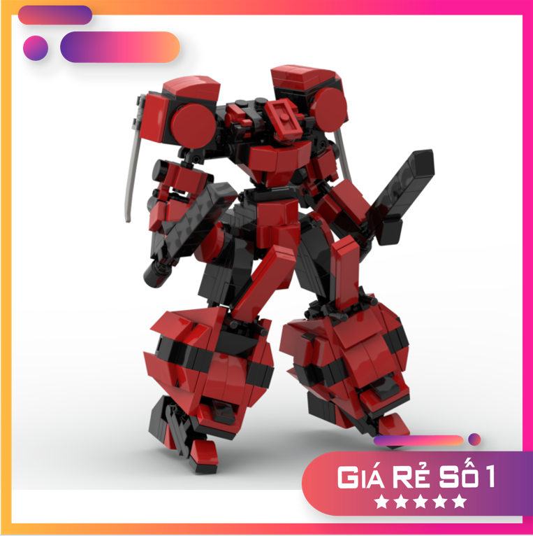 Le Go Đồ Chơi Lắp Ráp Robot Mech Steel Red