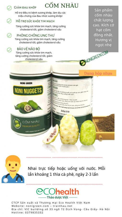 Cốm nhàu Noni Green 500g