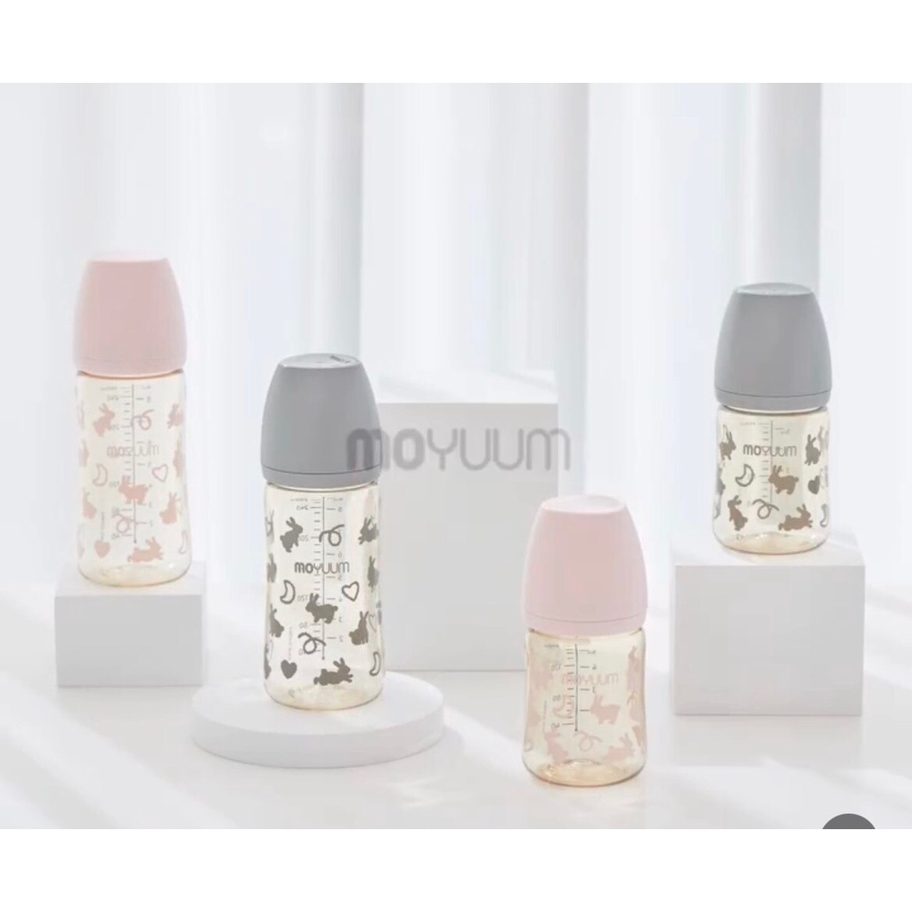 BÌNH SỮA MOYUUM HỌA TIẾT THỎ 2023 NEW VERSION [Bin’s House]