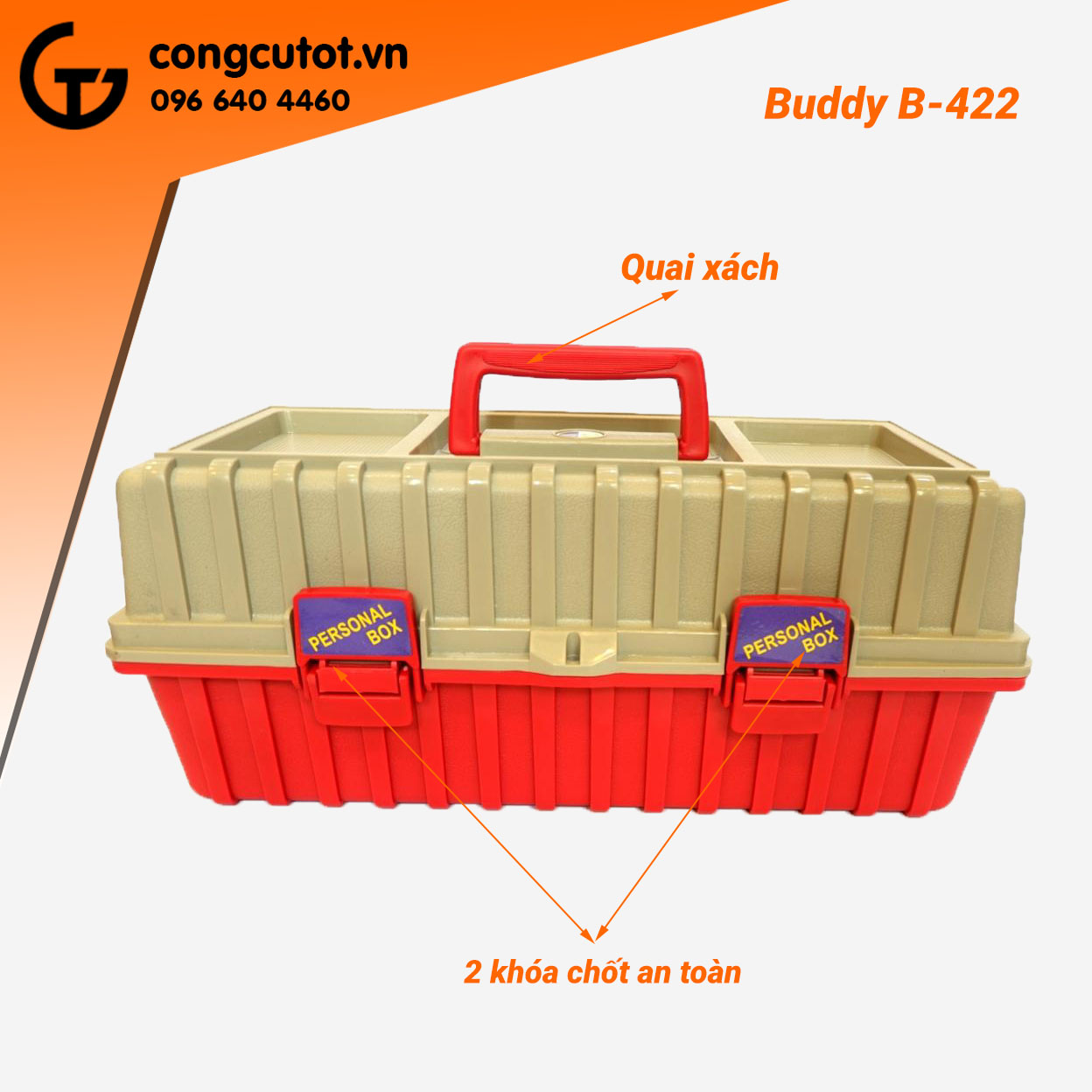 Hộp đồ nghề 3 tầng Buddy K0004 B-422