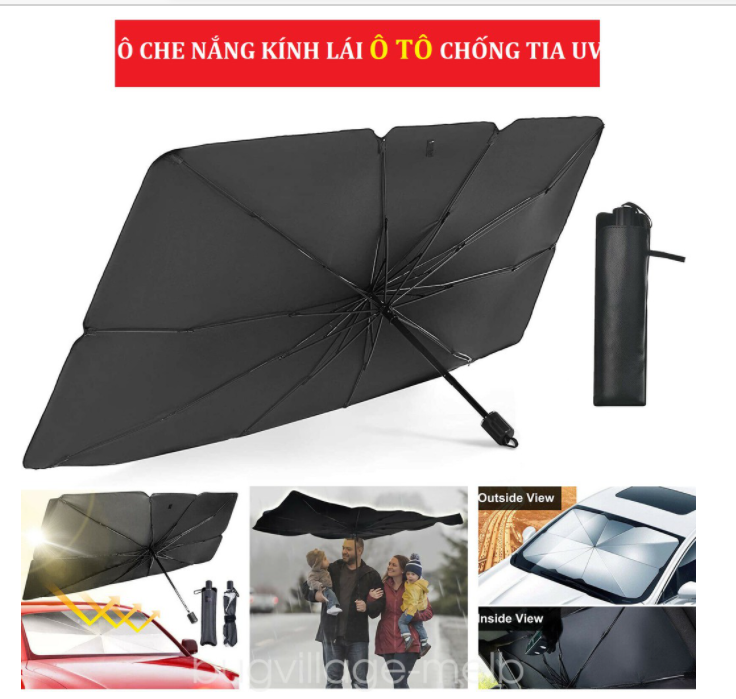 Parasol sun umbrella, umbrellas sun glasses driving car shield UV rays, reduce heat protect furniture, cloth insulation coating tarpaulin titanium, umbrella design collapsible fast, neat, eliminates area, parasol sun protection of property