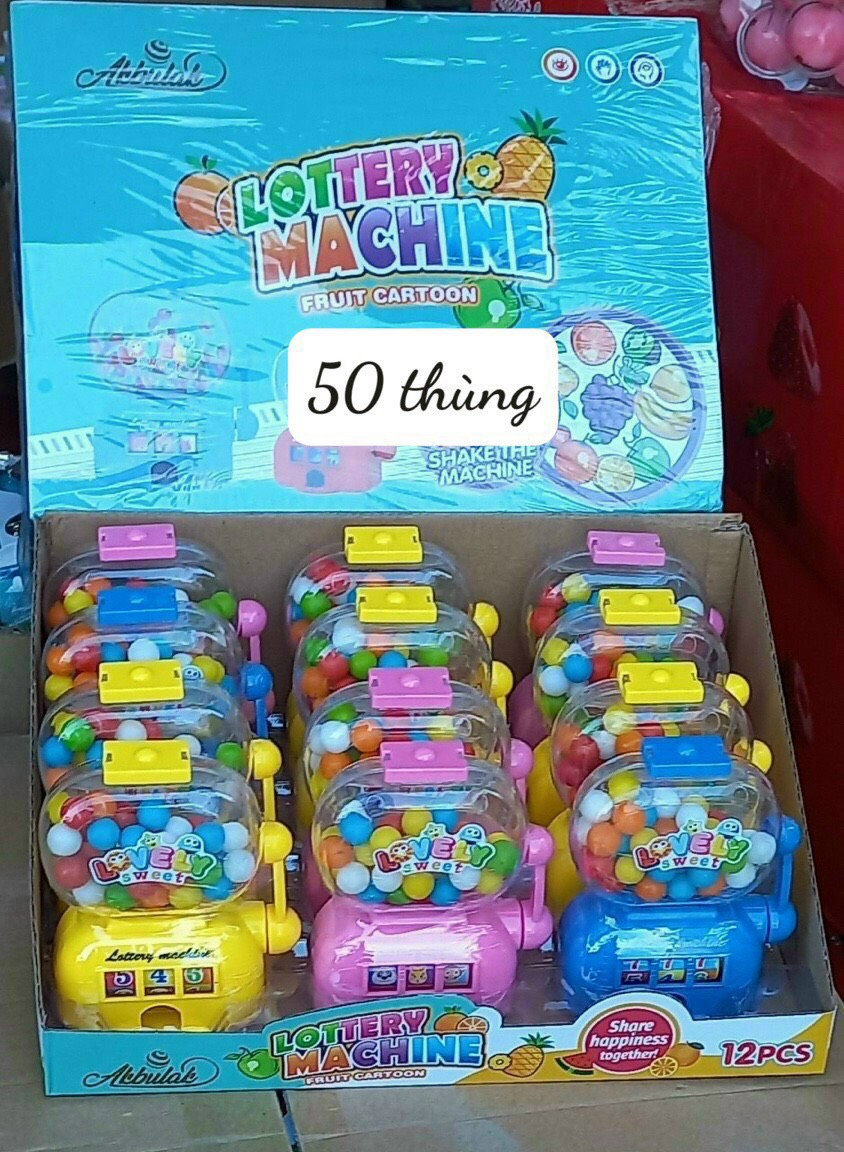 Máy bán kẹo xổ số lovely machine loại lớn 1 chiếc
