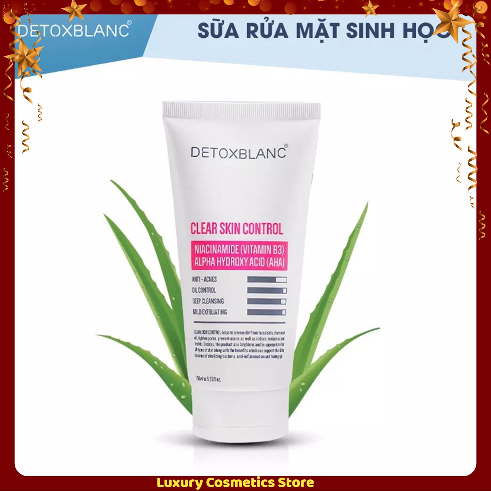 Sữa rửa mặt sinh học Detox Blanc