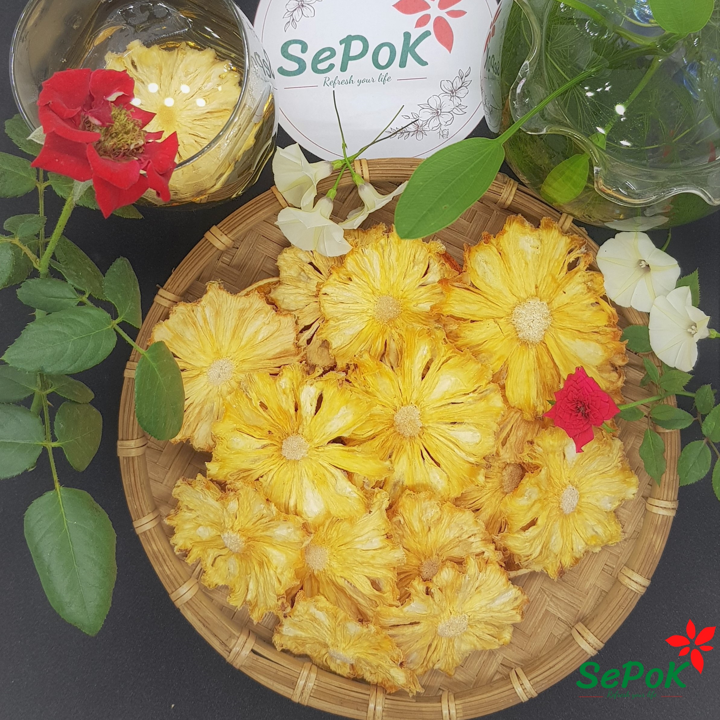 Dứa(Thơm/Khóm) sấy khô 100g-SePok