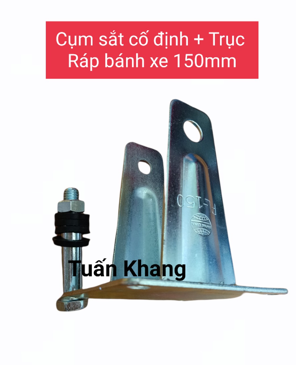 Cụm sắt không bánh xe + Trục