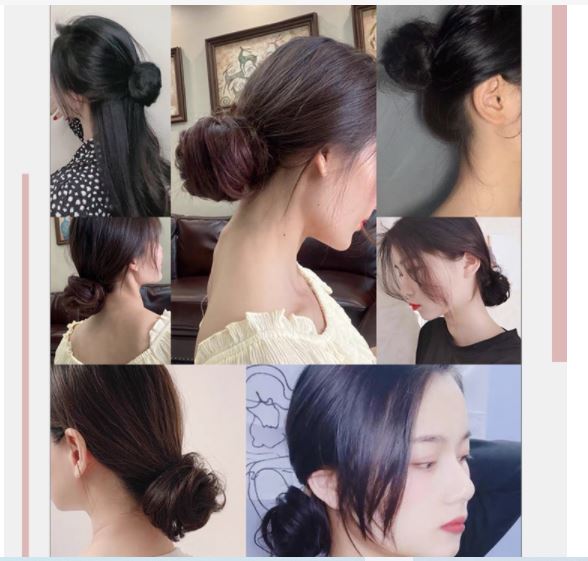 Búi rối tóc giả thời trang