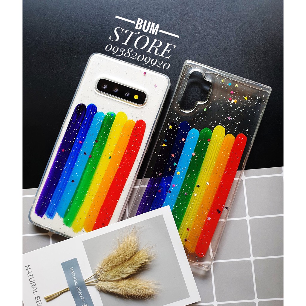 Ốp dẻo sọc cầu vồng samsung galaxy note 10 plus / note 10 / s10 / s8 plus / note 9