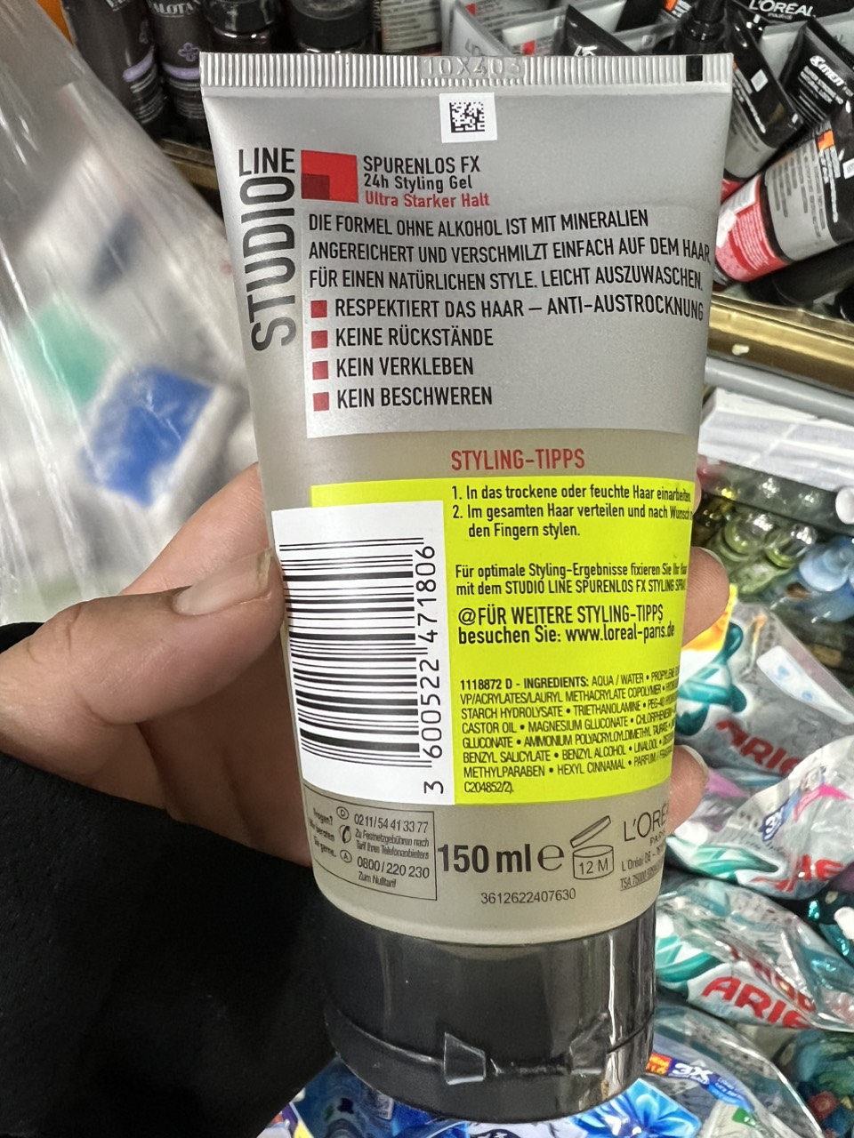 Gel Vuốt Tóc Nam Loreal Studio Line 150ml
