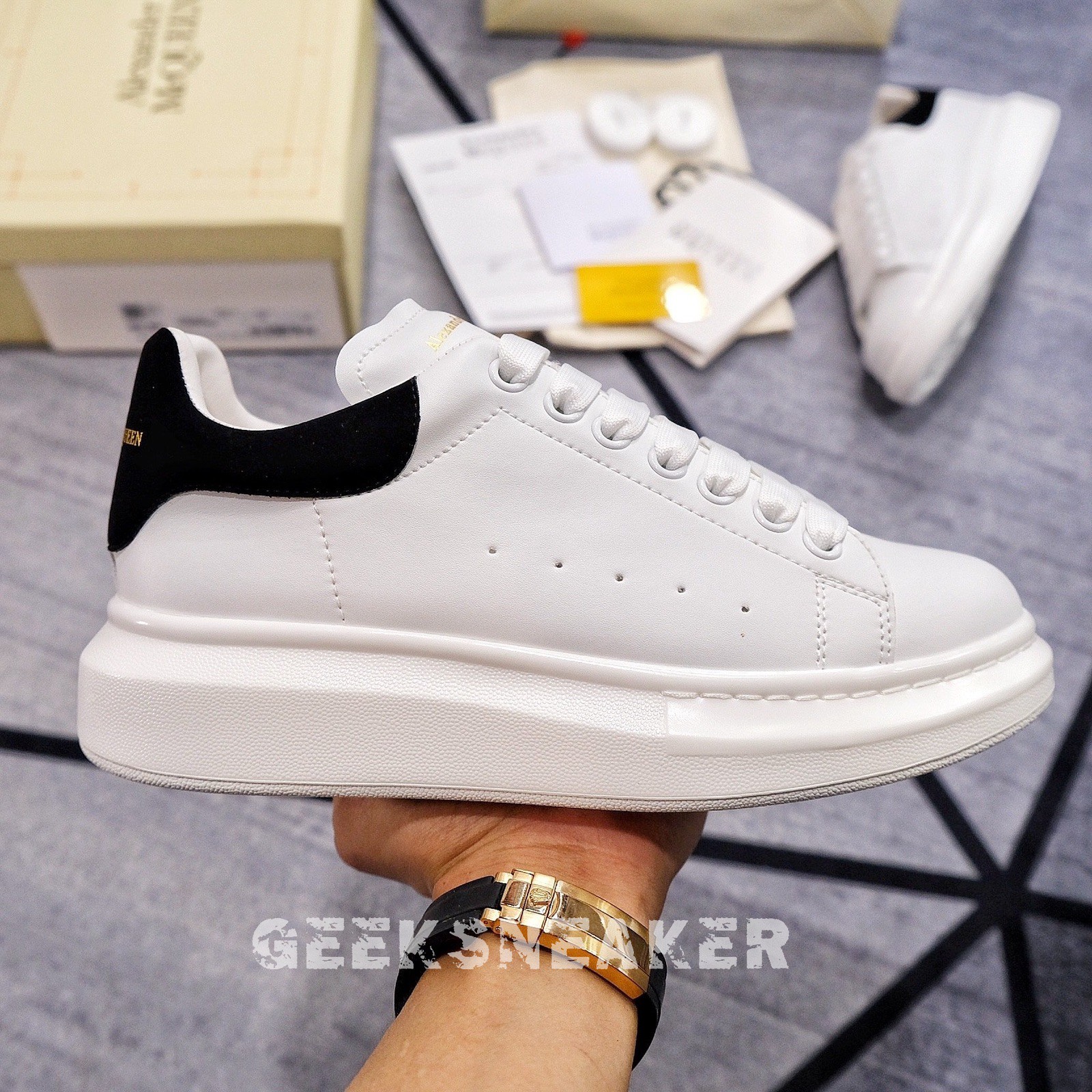 [GeekSneaker] Giày Mc Queen | McQueen Gót Nhung