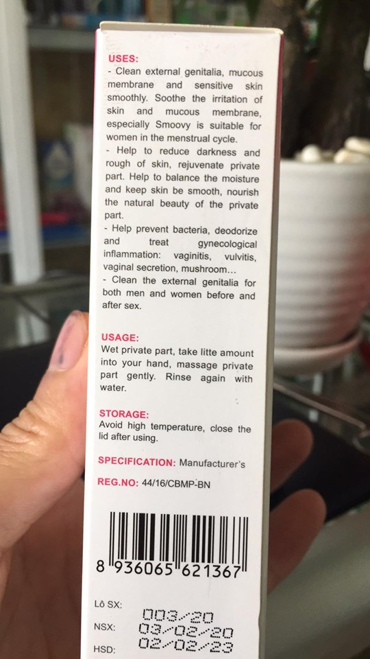 DUNG DỊCH VỆ SINH SMOOVY