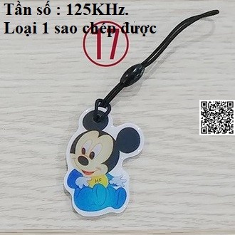 [HCM]Thẻ Từ  RFID 125KHz loại sao chép được hình Chuột Micky 614