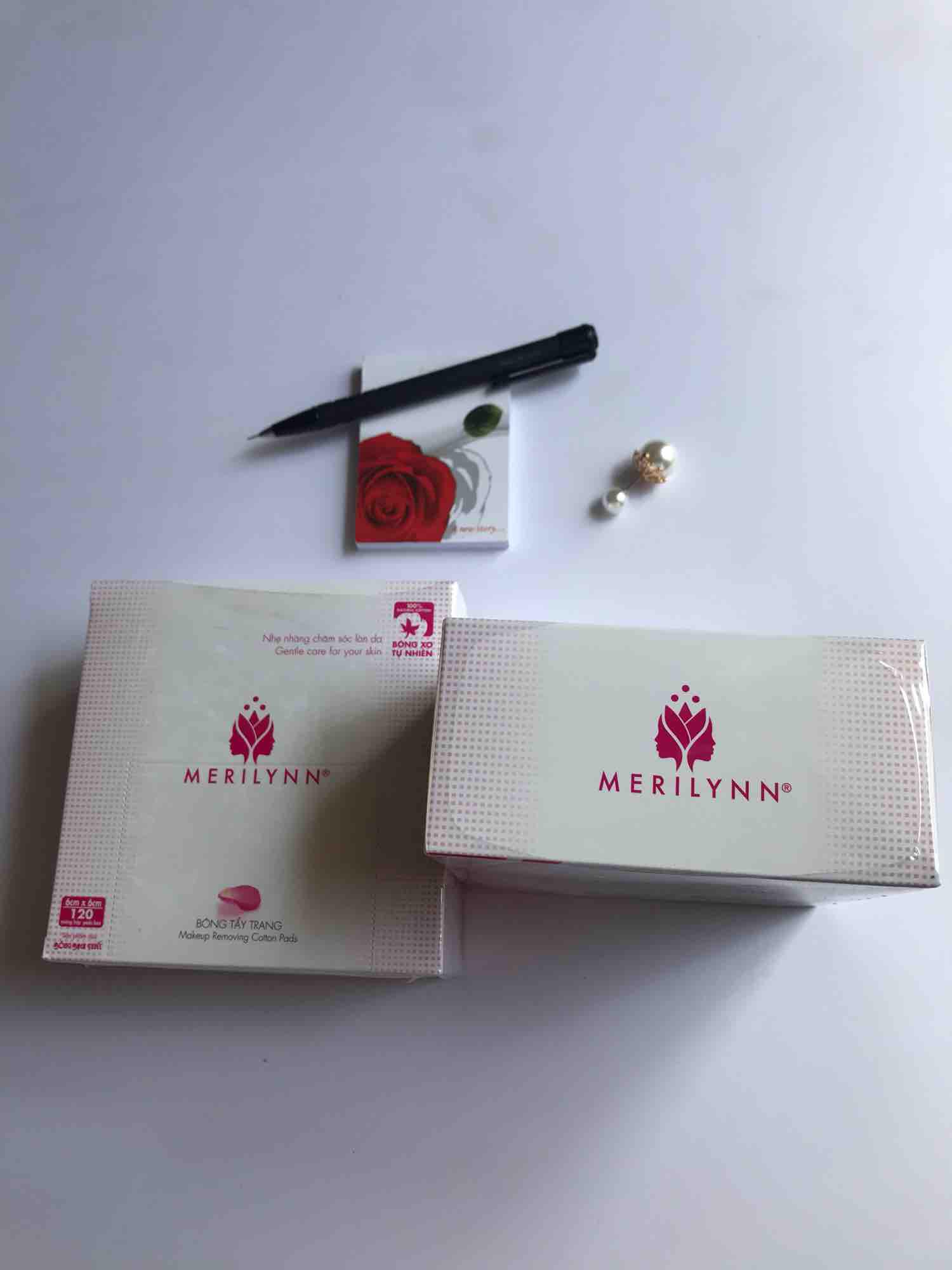 Bộ 2 hộp Bông tẩy trang Merilyn (240 miếng)
