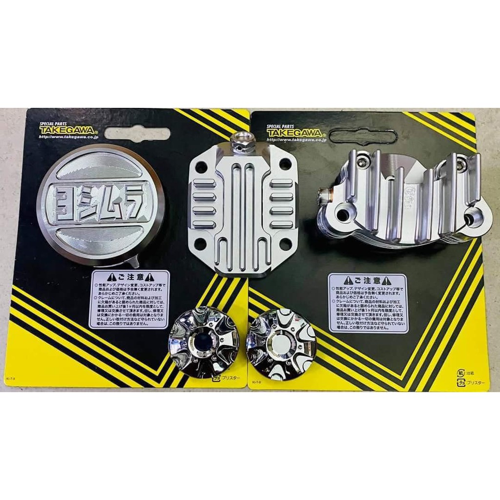 BỘ 13 món  nắp đầu bò nhôm  cnc grats takegawa wave nhỏ / rs 100 / dream 100