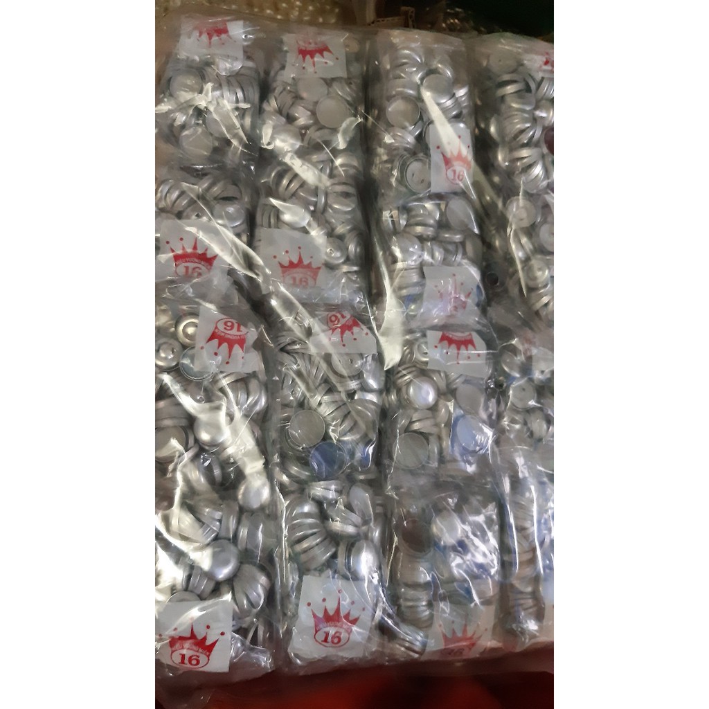 Bịch 500 bộ phôi nhôm bọc nút vải