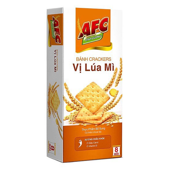 Bánh AFC dinh dưỡng vị rau, vị lúa mì 200g
