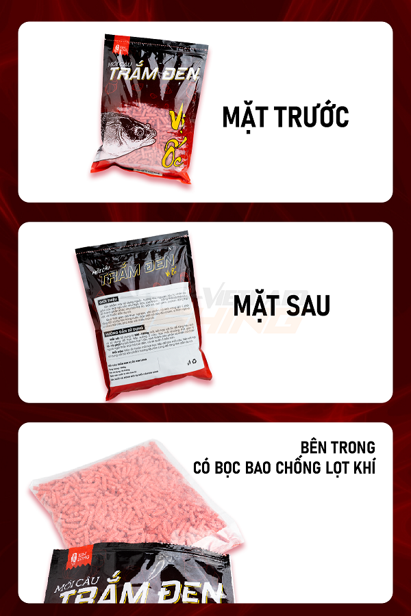 [Có sẵn] [Ảnh thật] [Chính hãng] Mồi hạt Kim Long câu cá Trắm, Chép vị Ốc