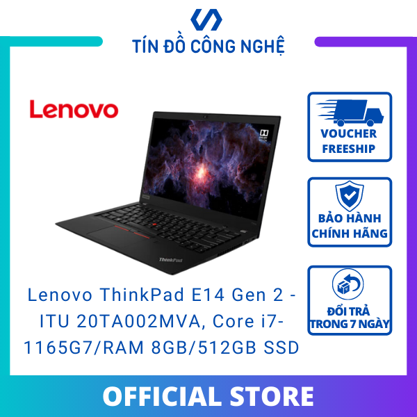 Bảng giá Laptop Lenovo ThinkPad E14 Gen 2 -ITU 20TA002MVA, Core i7-1165G7/RAM 8GB/512GB SSD/Intel Iris/14.0 inch/No OS/Đen_CHÍNH HÃNG Phong Vũ