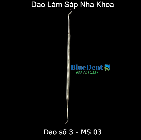 Dao làm sáp số 3, dao tỉa sáp nha khoa thép không gỉ