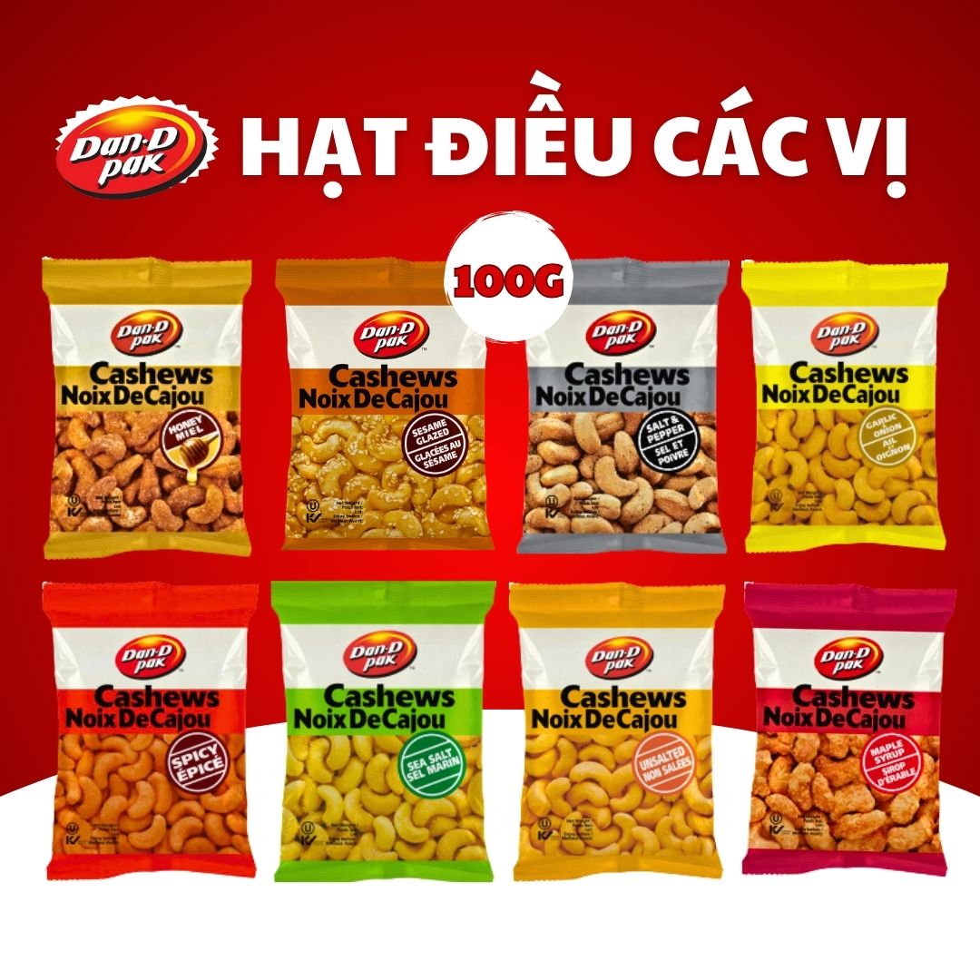 [Chính hãng] Hạt điều mật ong 100g Dan D Pak