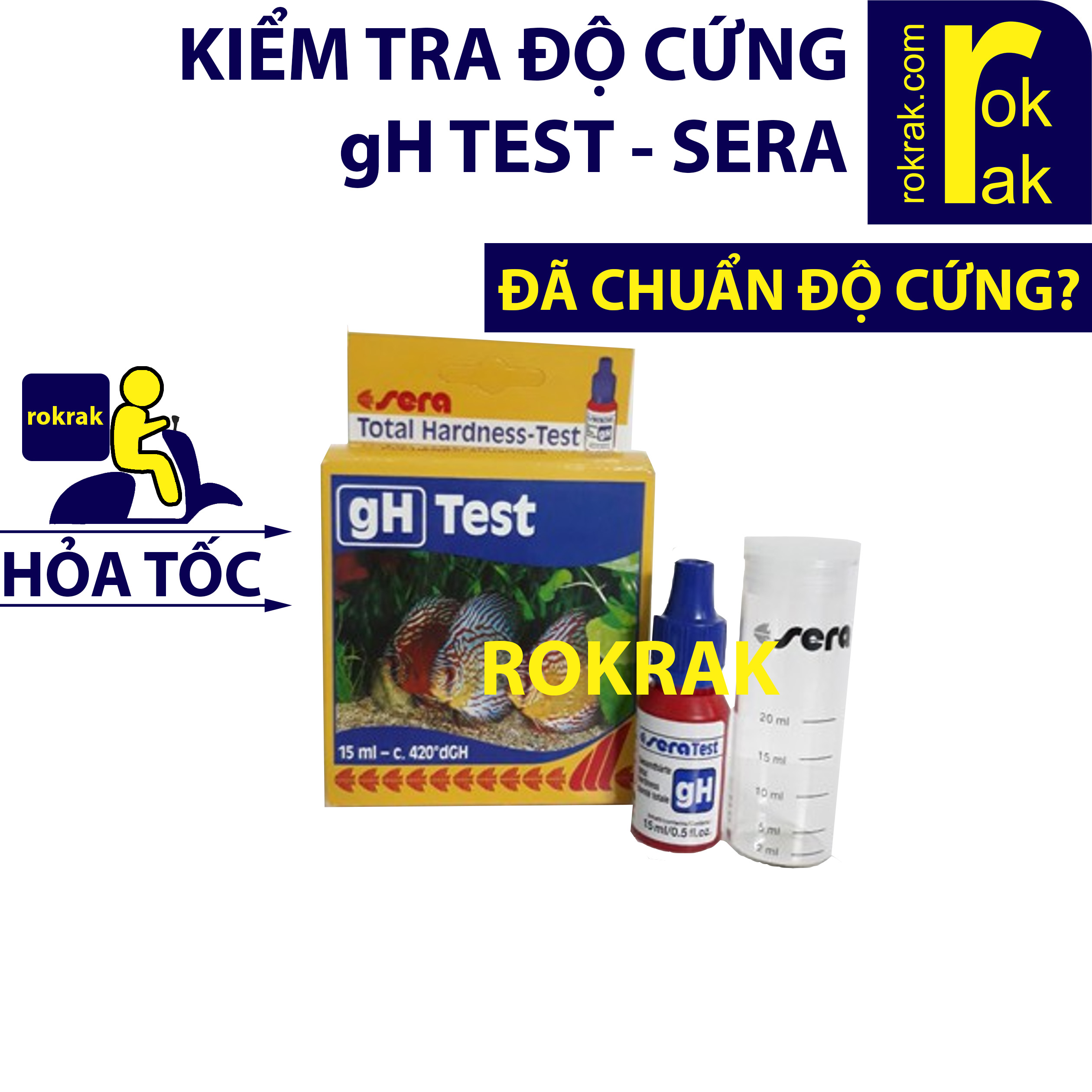 Test gH SERA - Kiểm tra độ cứng Đức đo chuẩn cho bể cá thuỷ cá cảnh