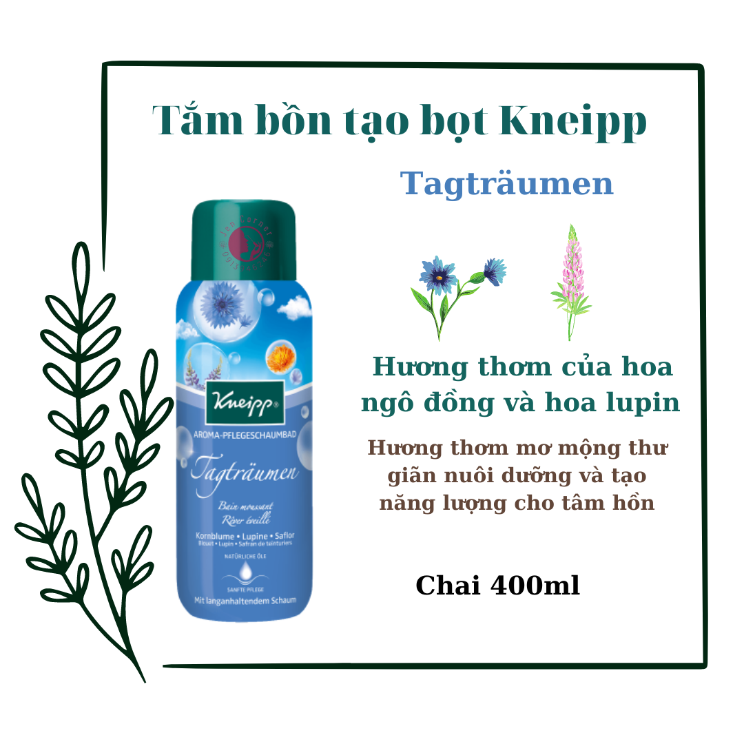 Tắm bồn tạo bọt Kneipp chai 400ml