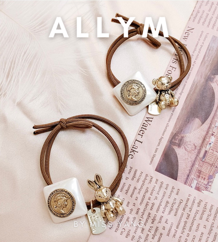 Dây buộc tóc, cột tóc chun hình gấu phong cách Hàn Quốc ALLYM.Accessories