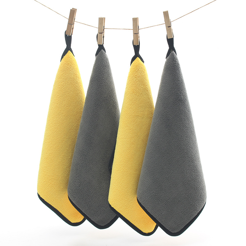 Khăn lau xe ô tô 2 mặt cao cấp sợi Microfiber